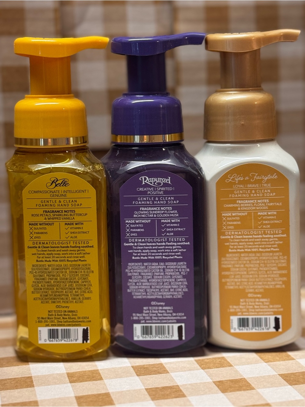 NEW B&BW X DISNEY (3) Belle, Rapunzel, Life’s a Fairytale FOAMING HAND SOAPS - Picture 2 of 5
